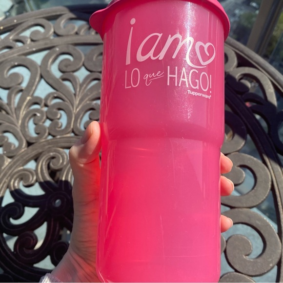 Tupperware - Pink tumbler Love what you do 875 ml - Picture 7 of 9